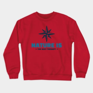 Nature is the Best Therapy Camping Crewneck Sweatshirt